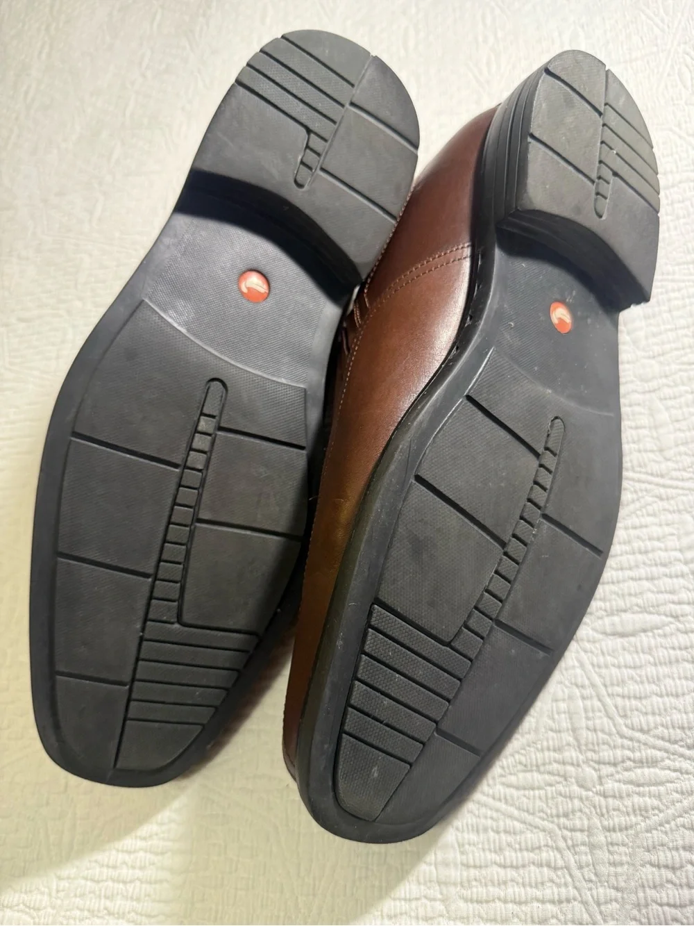 Clarks Men's Brown Leather Slip-On Dress Shoes